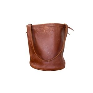 Classic Brown Leather Hobo Shoulder Bag